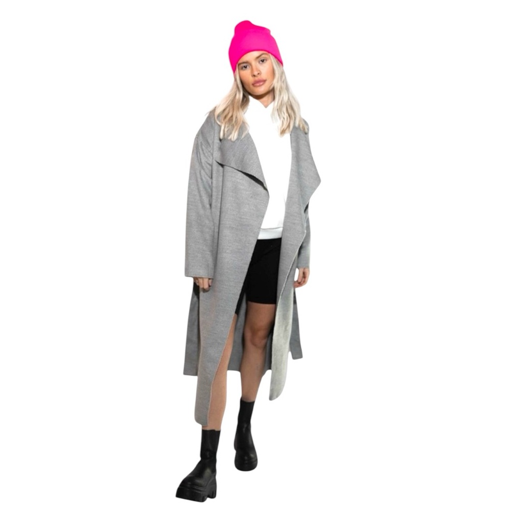 Kittenish wrap trench coat